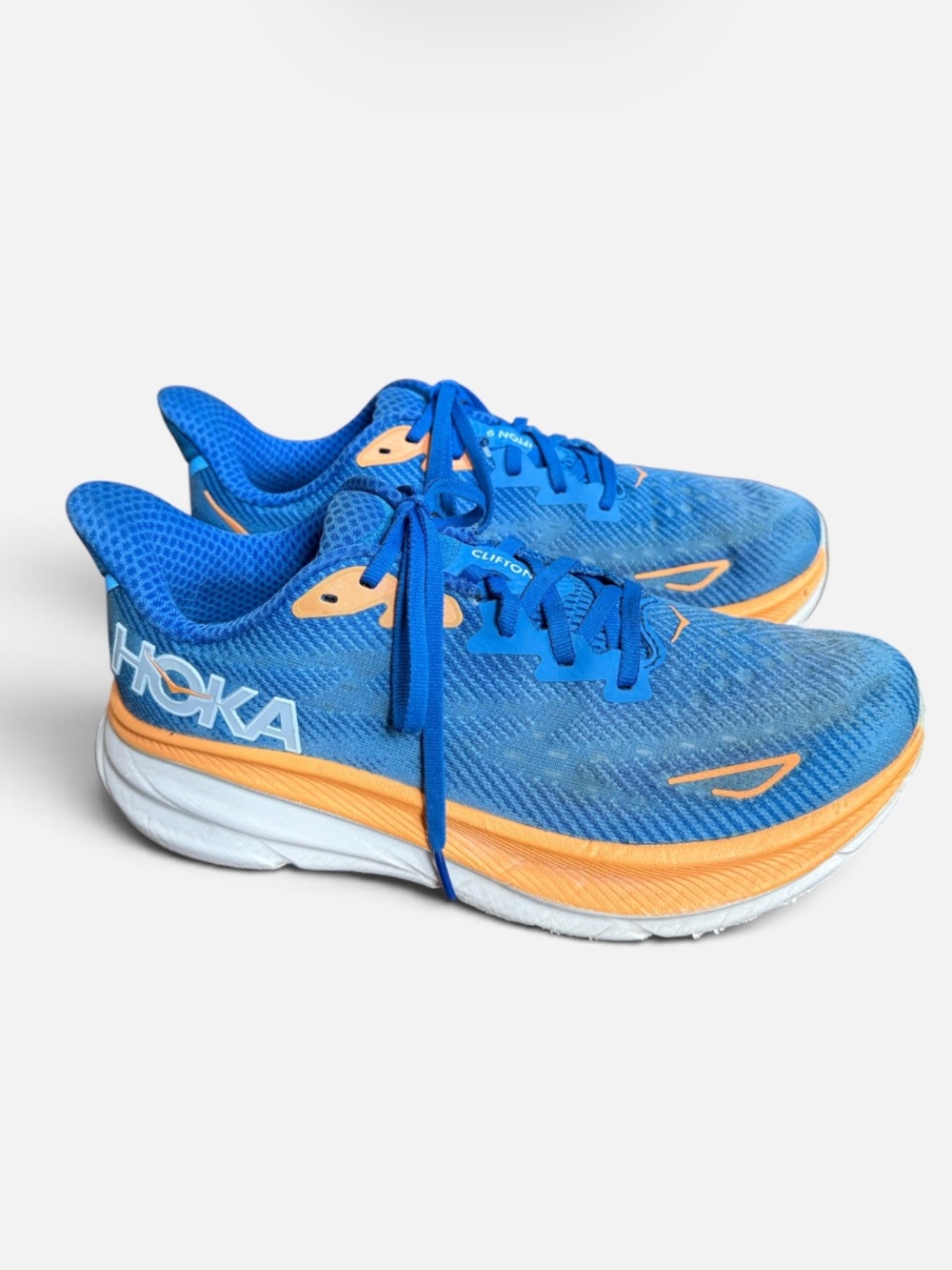 HOKA Clifton 9 Running Shoes Unisex Mens 7.5/womens 9 in Coastal Sky/All Aboard - Picture 5 of 10